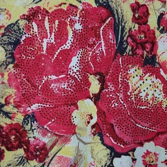 Peck & Peck floral sweater super soft SZ M NWOT - Picture 3 of 4